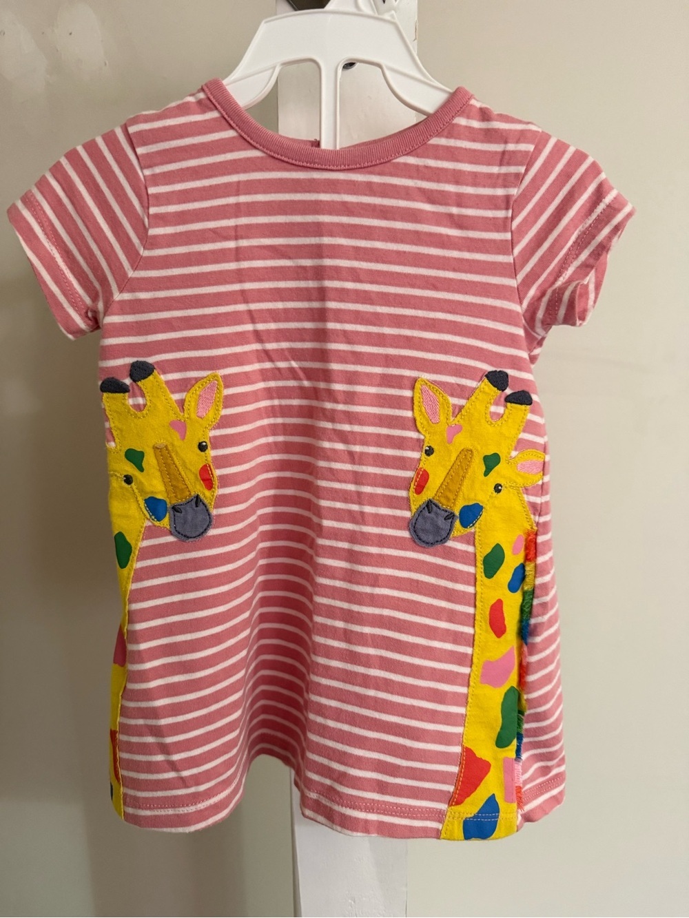 Baby Boden Giraffe Appliqué Dress & Diaper Cover